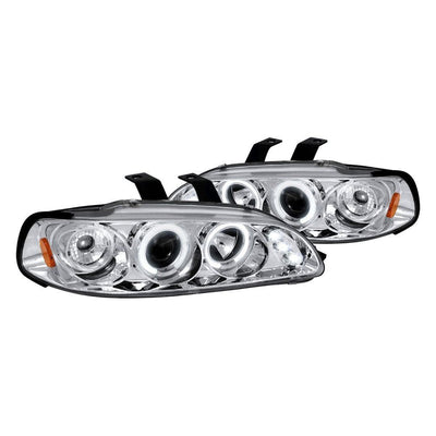 Spec-D 92-95 Honda Civic Halo Projector Headlights Chrome