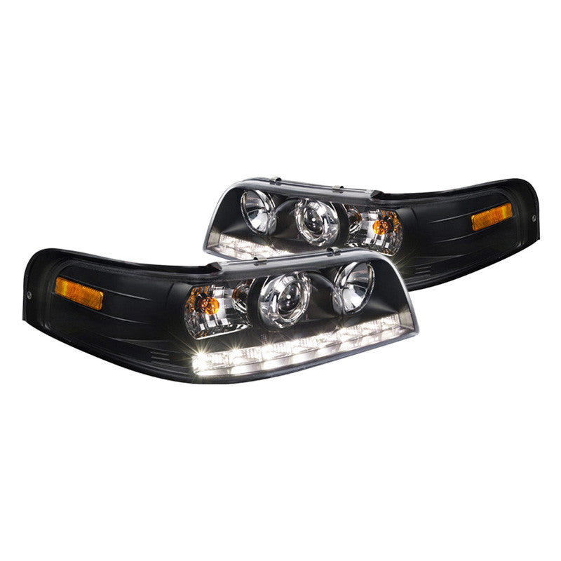 Spec-D 98-11 Ford Crown Victoria Projector Headlights Black