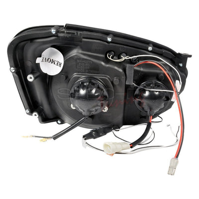 Spec-D 04-05 Subaru Impreza WRX/STI Projector Halo Headlights Chrome/Clear