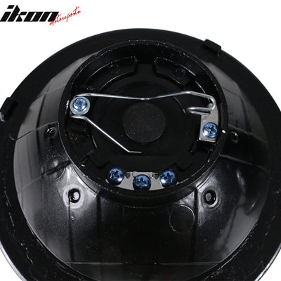 Universal 7In Round Chrome With RGB Halo Projector Headlights H4