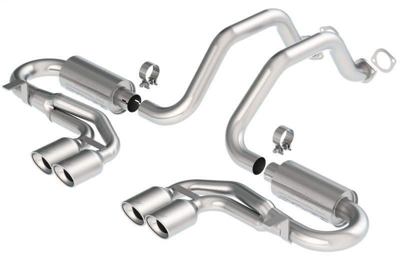 Borla 97-04 Corvette Coupe/Conv/Hatchback 5.7L 8cyl 4spd/6spd RWD Classic S-Typein Cat-Back Exhaust 140039