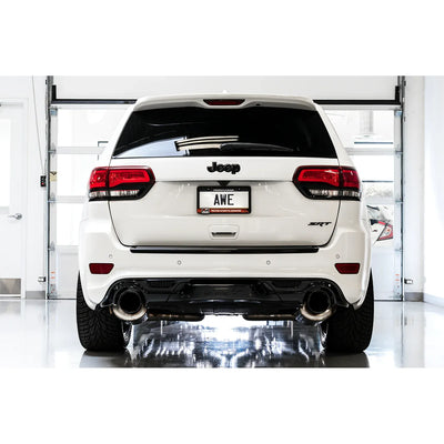 AWE Tuning 2014-2021 Jeep Grand Cherokee SRT Track Edition Exhaust - Diamond Black Tips
