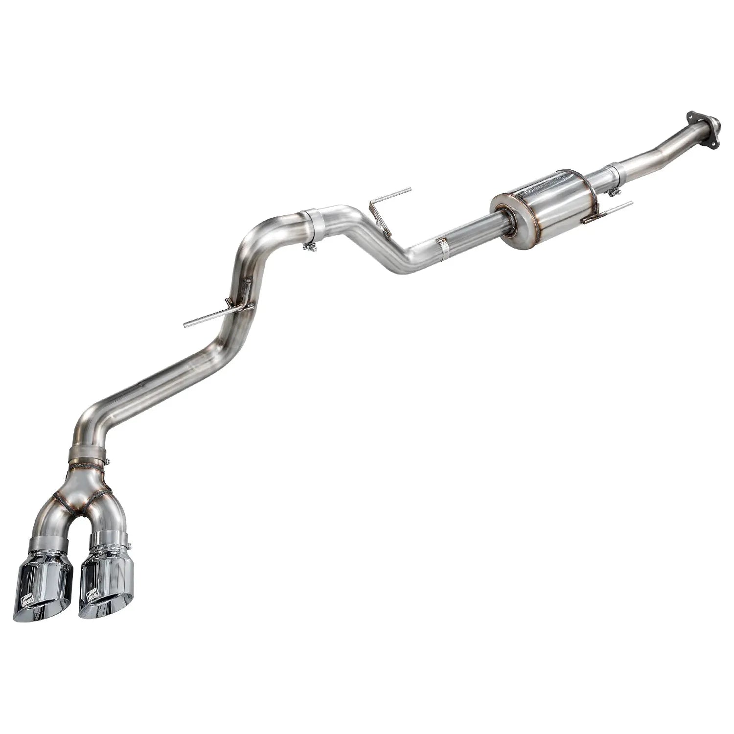 AWE 21-25 Ford F150 (14th Gen Reg Cab) Cat-Back Exhaust - 4.5in Dual Side Exit Chrome Tips