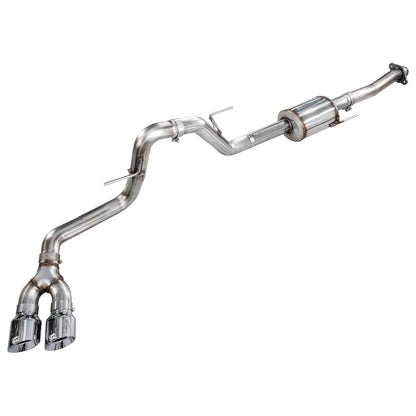 AWE 21-25 Ford F150 (14th Gen Reg Cab) Cat-Back Exhaust - 4.5in Dual Side Exit Chrome Tips