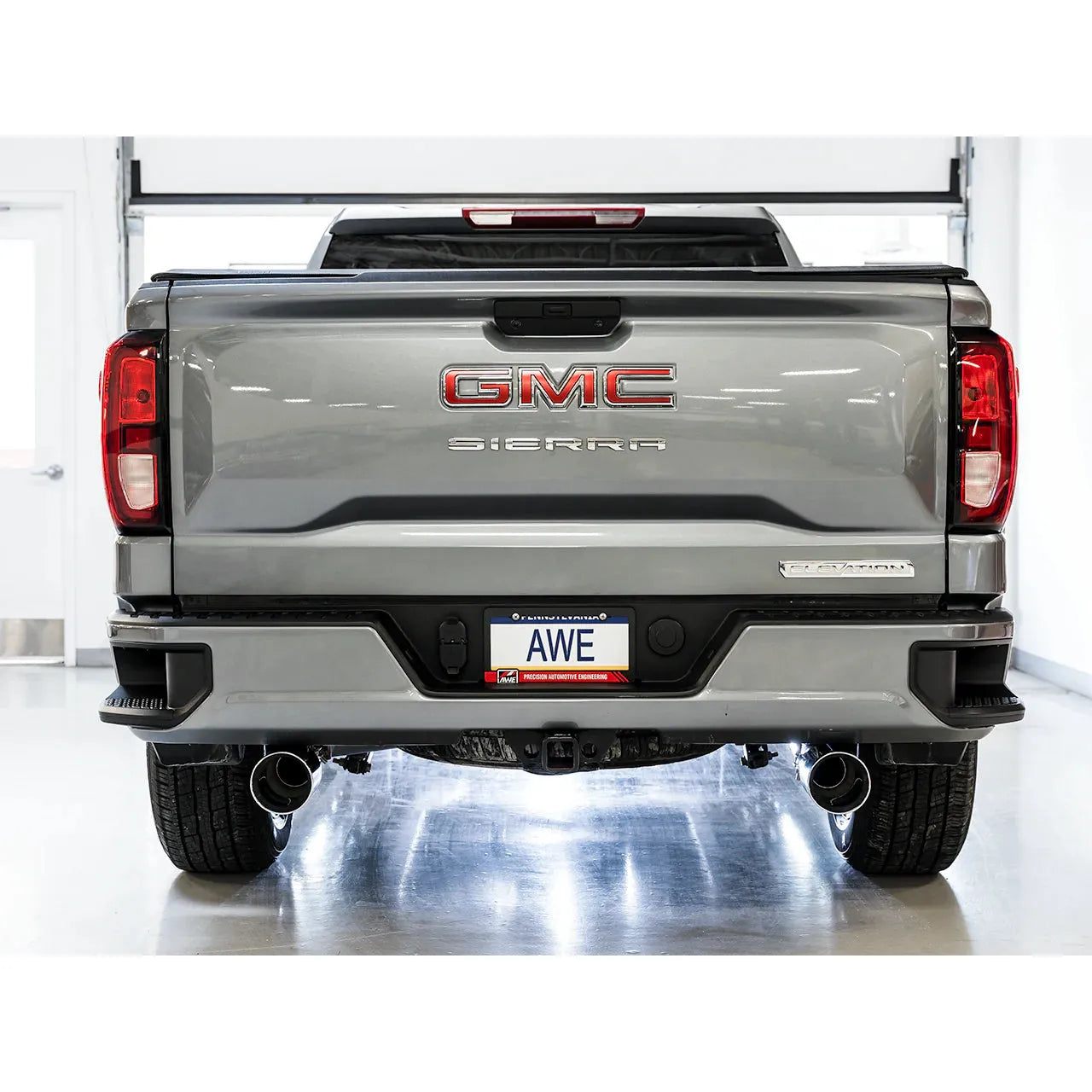 AWE 4th Gen GM 1500 5.3L 0FG Catback Split Rear Exit (w/ Bumper Cutouts) - OE Tips