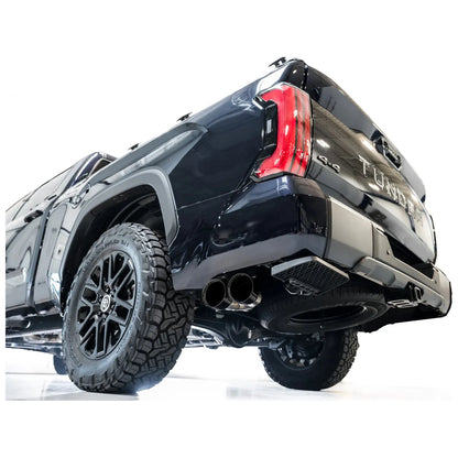AWE 0FG Exhaust for 2022+ Toyota Tundra - Dual Diamond Black Tips