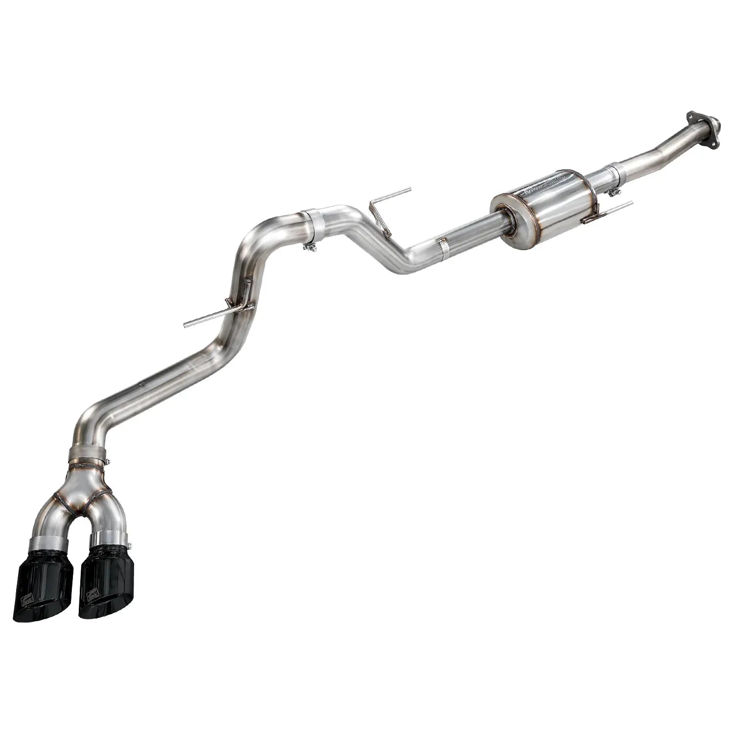 AWE 21-25 Ford F150 (14th Gen Reg Cab) Cat-Back Exhaust - 4.5in Dual Side Exit Diamond Black Tips