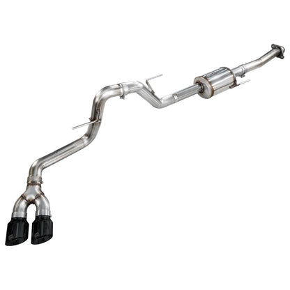 AWE 21-25 Ford F150 (14th Gen Reg Cab) Cat-Back Exhaust - 4.5in Dual Side Exit Diamond Black Tips