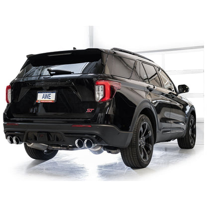 AWE Tuning 2020+ Ford Explorer ST Touring Edition Exhaust w/ Chrome Silver Tips