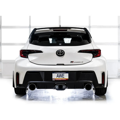 AWE 2023-2025 Toyota GR Corolla Touring Edition Catback Exhaust - Chrome Silver Tips
