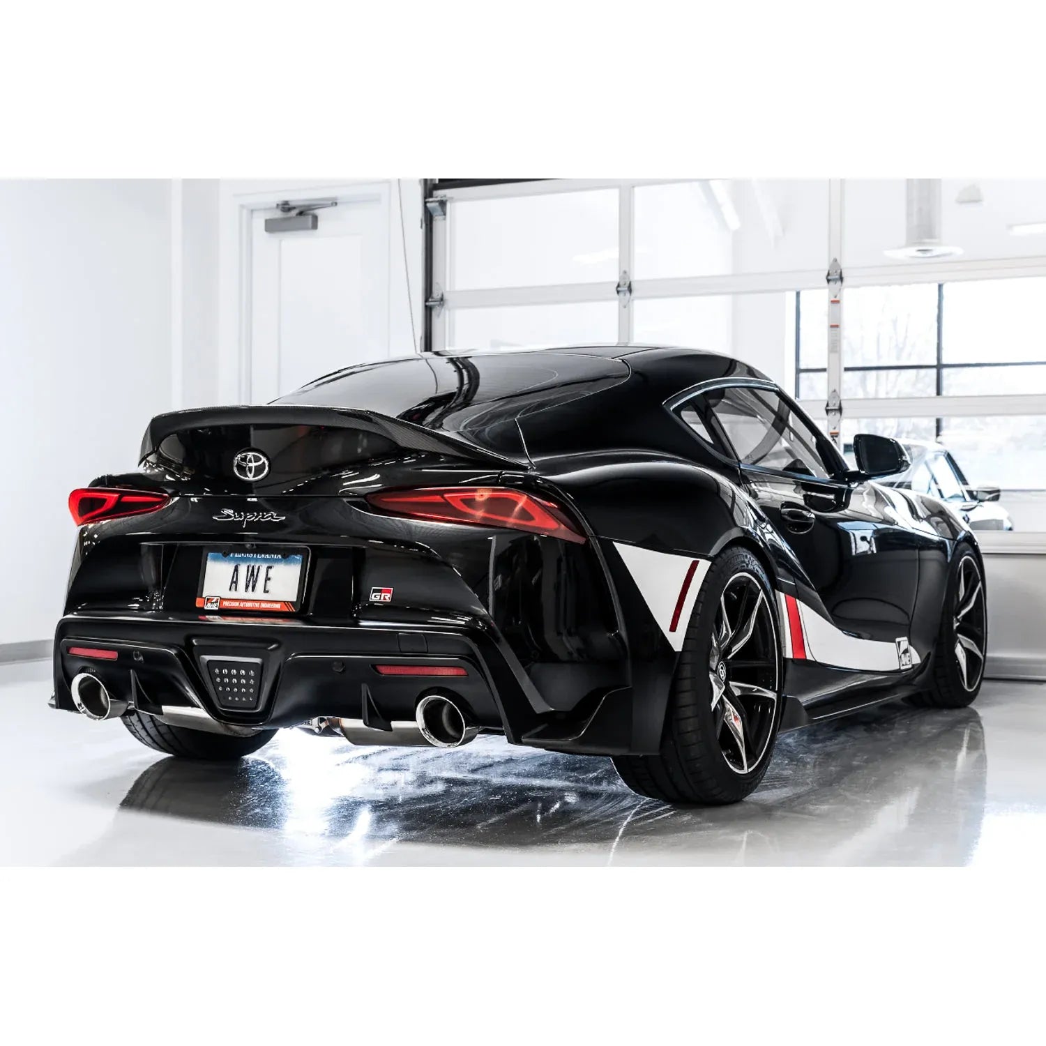 AWE Tuning 2020+ Toyota Supra A90 Track Edition Exhaust - 5in Chrome Silver Tips