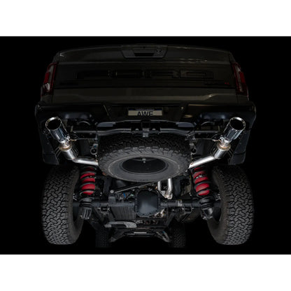 AWE Gen 3 Raptor R SwitchPath Exhaust  - Chrome Silver Tips