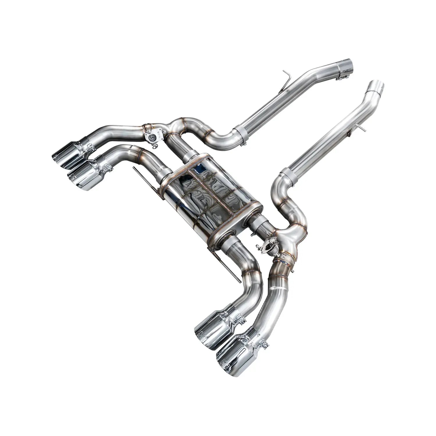AWE Tuning 20-25 BMW X3 M/M Comp (F97) AWD SwitchPath Axle-back Exhaust - Chrome Silver Tips