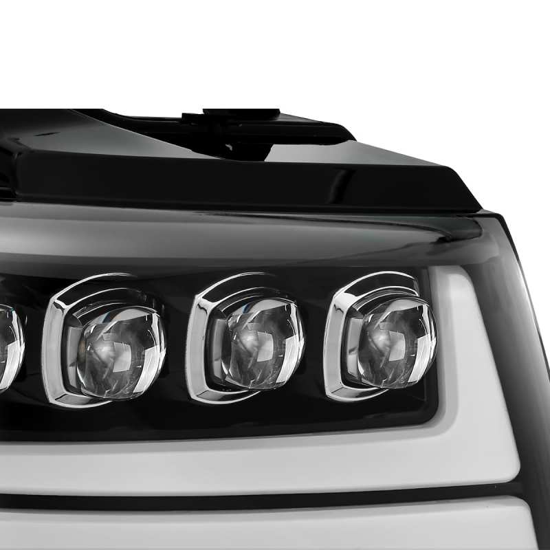 AlphaRex 07-14 Chevrolet Tahoe/Suburban/07-13 Avalanche NOVA-Series LED Projector Headlights Jet Black