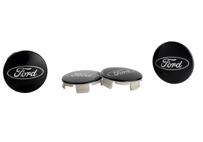 Ford Racing Ford Truck/SUV Black And Chrome Wheel Center Cap Kit M-1096K-BCT