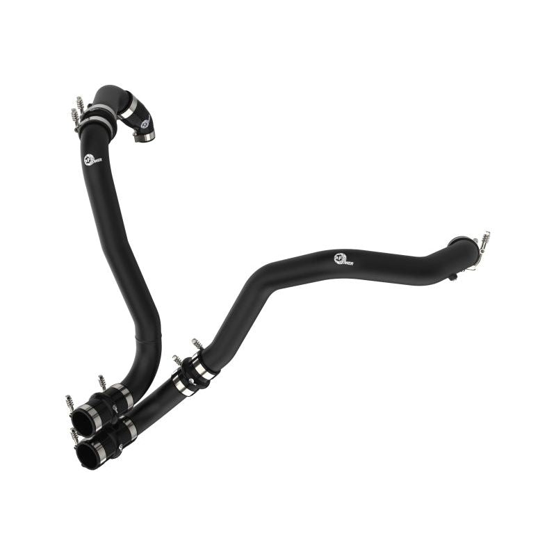aFe BladeRunner 21-22 Ford F-150 Ecoboost V6-3.5L(tt) Aluminum Hot and Cold Charge Pipe Kit Black