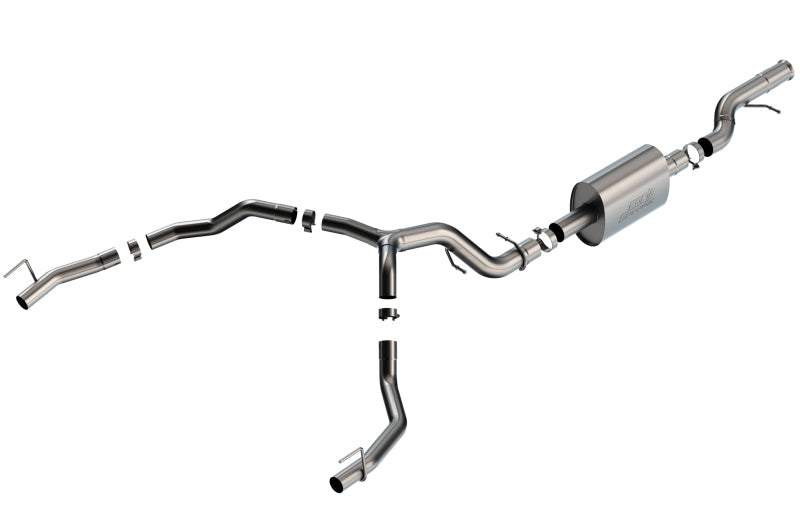 Borla 21-22 Cadillac Escalade 6.2L V8 2/4WD 4DR S-Type Cat-Back Exhaust w/ Factory Bezel Tips 140890