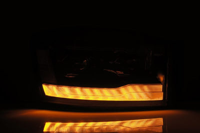 AlphaRex 06-08 Dodge Ram LUXX-Series LED Projector Headlights Black