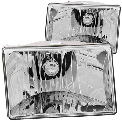 Anzo 1993-1998 Jeep Grand Cherokee Crystal Headlights Chrome