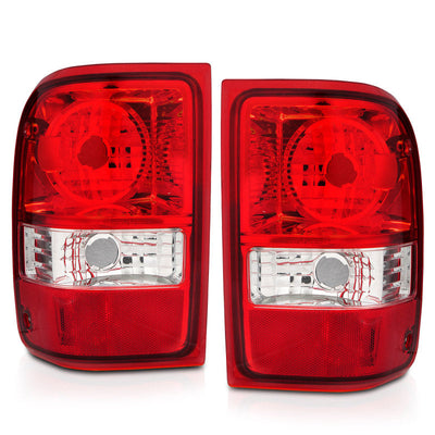 ANZO 2001-2011 Ford Ranger Taillights w/ Red/Clear Lens (OE Replacement) Pair 211182