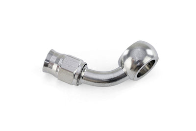 HPS Performance Products Compression Teflon Hose End to AN Female with 10mm Banjo for PTFE Hose, Stainless Steel