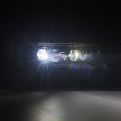 AlphaRex 15-23 Dodge Charger LUXX LED Proj Headlights Alpha-Black w/Actv Light & Seq.Sig / SB DRL 880579 *Discontinued