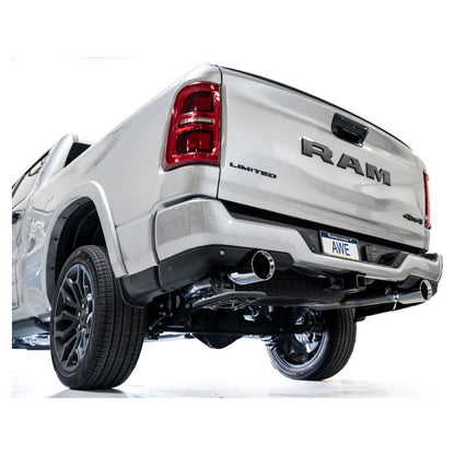 AWE 25+ RAM 1500 3.0TT 0FG Catback Touring Exhaust - Chrome Silver Tips
