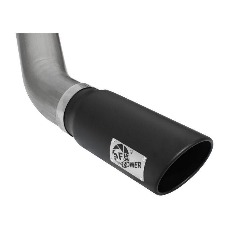 aFe MACHForce XP Exhaust Large Bore 5in DPF-Back SS 13-15 Dodge Trucks L6-6.7L (td) *Black Tip
