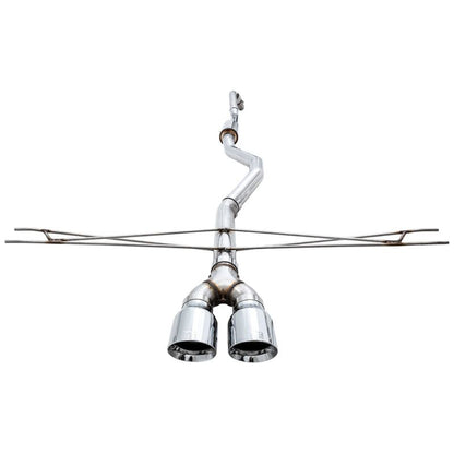 AWE Tuning 2016+ Honda Civic Si Track Edition Exhaust w/Front Pipe & Dual Chrome Silver Tips