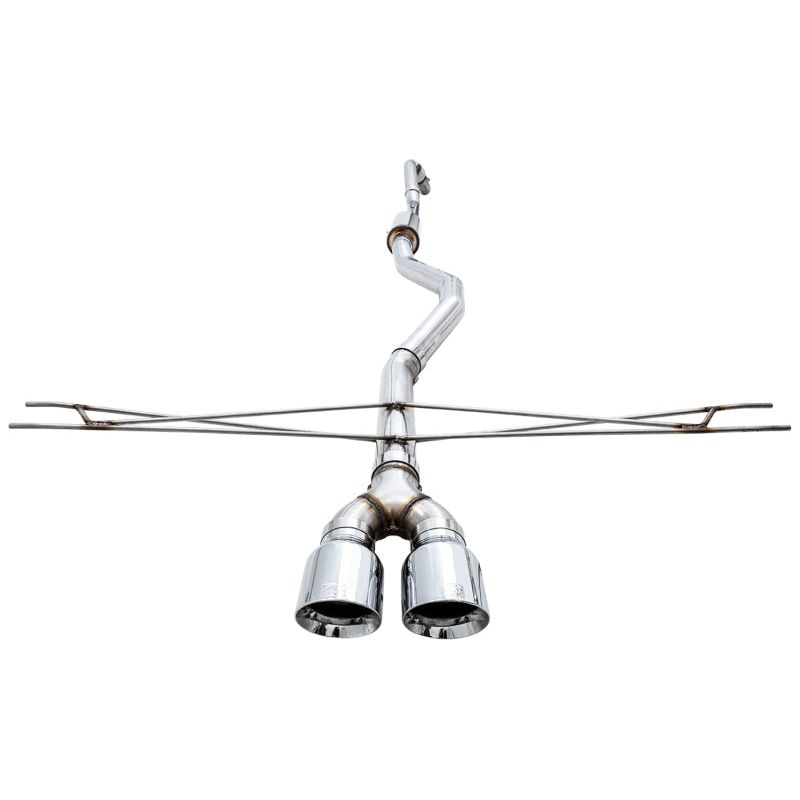 AWE Tuning 2016+ Honda Civic Si Track Edition Exhaust w/Front Pipe & Dual Chrome Silver Tips