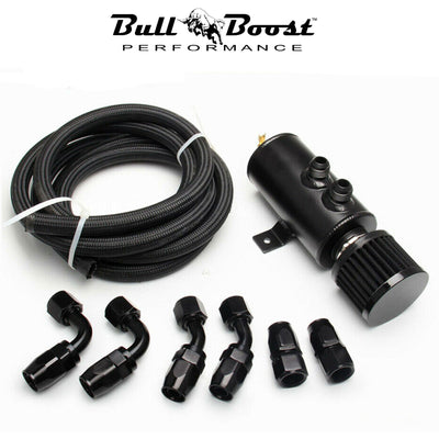 Universal Performance Oil Catch Can 2 Port -10AN Breather 750mL Baffle Tank