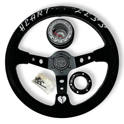 Suede Leather Steering Wheel + Hub Adapter Kit For Scion xB, TC, xD, xA