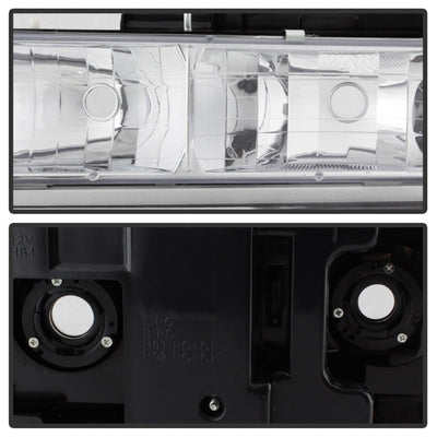 xTune Chevy Suburban 94-98 Headlights w/ Corner & Parking Lights 8pcs Chrome HD-JH-CCK88-AM-C-SET
