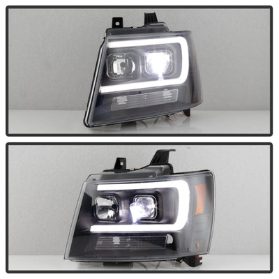 Spyder Chevy Suburban 1500/2500 07-14 Tahoe 07-14 LED Headlights Black PRO-YD-CSUB07V2PL-BK 5087515