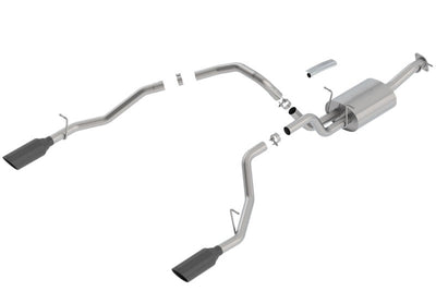 Borla 2019 RAM 1500 5.7L V8 AT 4DR Crew Cab Short Bed Atak SS Catback Exhaust - Black Chrome Tip 140753BC