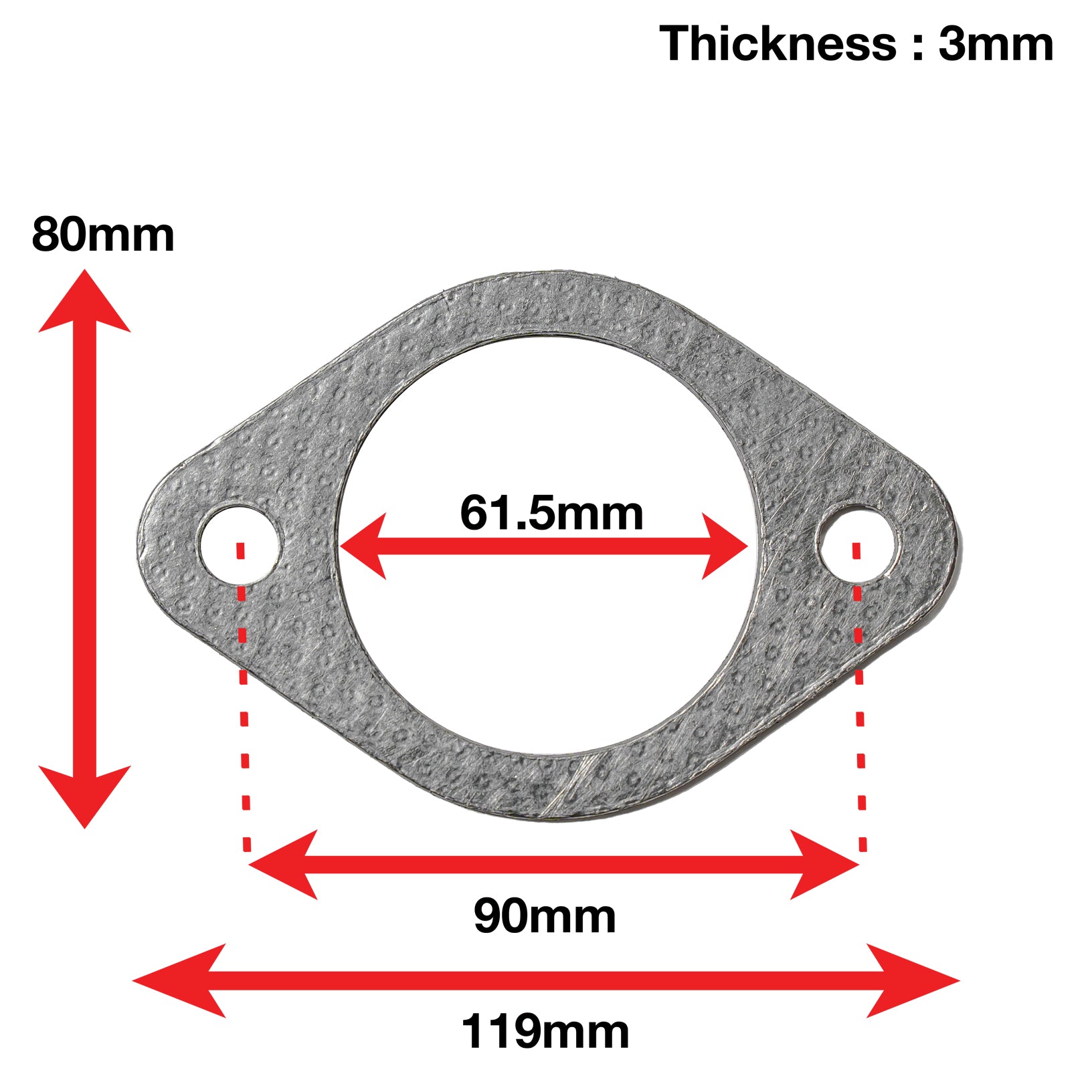 APEXi A'PEXi - Exhaust Gasket (Two Bolt) - Replacement