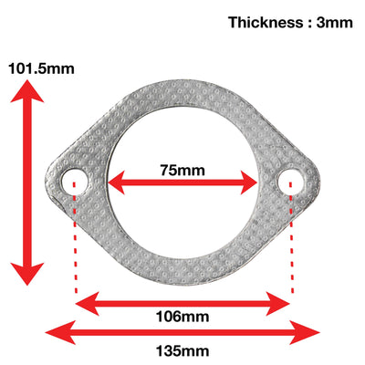 APEXi A'PEXi - Exhaust Gasket (Two Bolt) - Replacement
