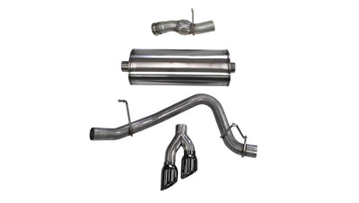 Corsa Performance 15-16 GMC Yukon Denali 6.2L V8 Single Side Exit Cat-Back Exhaust