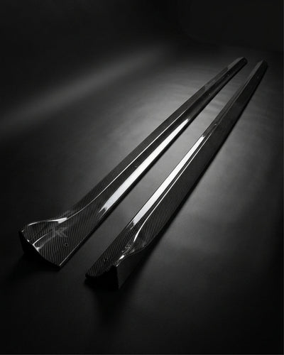 2008–2016 Audi A5 / S5 8T Coupe Side Skirt Extensions – Carbon Fiber