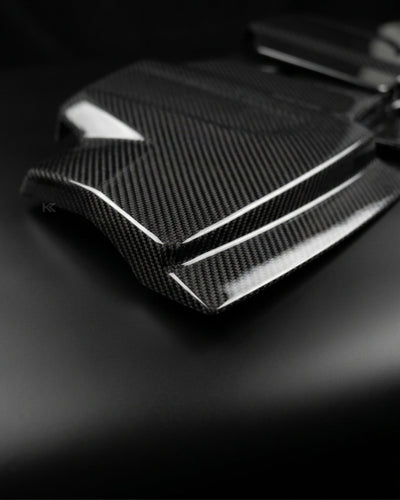 2016–2023 Audi R8 V10 Coupe 4S Gen 2 Engine Bay Panel Kit – Pre-Preg Dry Carbon Fiber