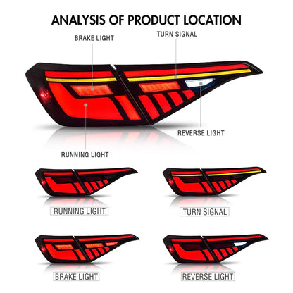 2022-2024 11th Gen Honda Civic Smoked LED Tail Lights