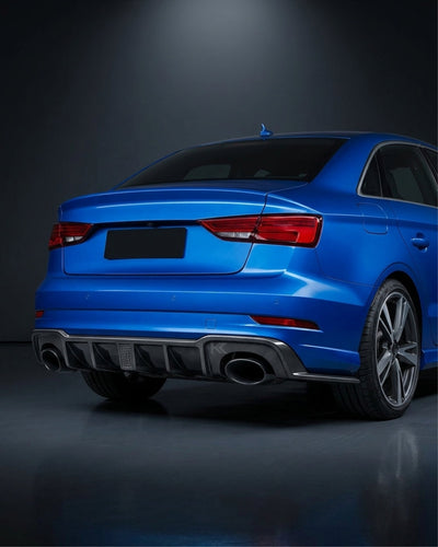 2017–2019 Audi RS3 8V Sedan Rear Bumper Diffuser Lip – Carbon Fiber