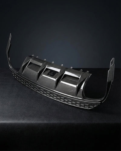 2015–2016 Audi A3 S-Line 8V Sedan Rear Bumper Diffuser Lip – Carbon Fiber