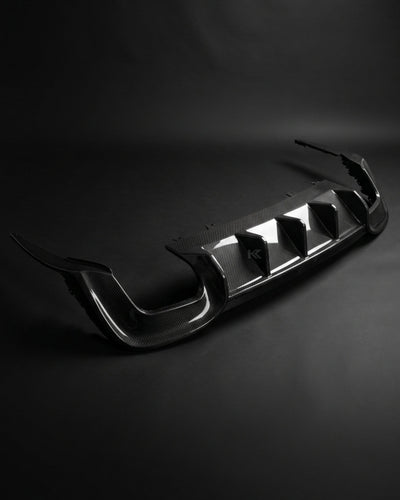 2020–2021 Audi A4 S-Line / S4 B9 Rear Diffuser – Pre-Preg Dry Carbon Fiber