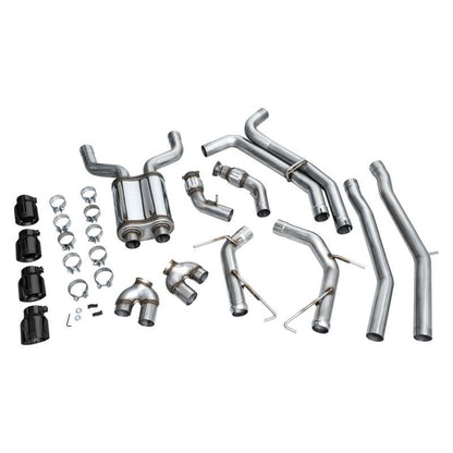 AWE Tuning 19-23 Audi C8 S6/S7 2.9T V6 AWD Track Edition Exhaust - Diamond Black Tips