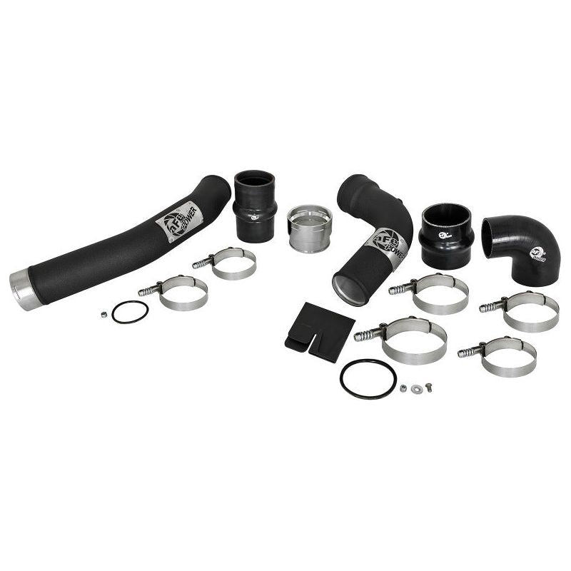 aFe Bladerunner 3in Hot and Cold Side Black Intercooler Tubes 2017 Ford Diesel Trucks V8 6.7L (td)