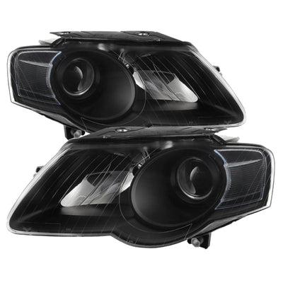 SPYDER Xtune Volkswagen Passat 06-10 (Halogen Only) Projector Headlights Black HD-JH-VWPAT06-BK 9025563