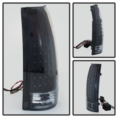 xTune Yukon Denali 99-00 LED Tail Lights Black ALT-JH-CCK88-LED-BK