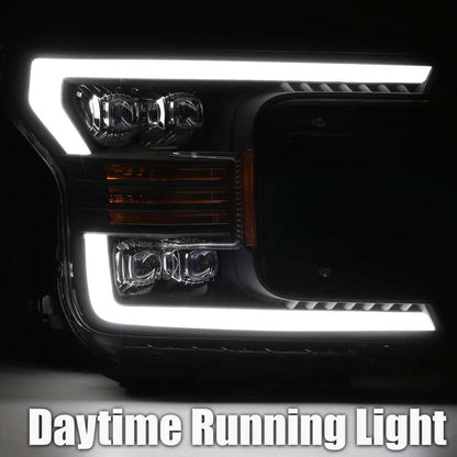 AlphaRex 18-20 Ford F150 NOVA-Series LED Projector Headlights Chrome