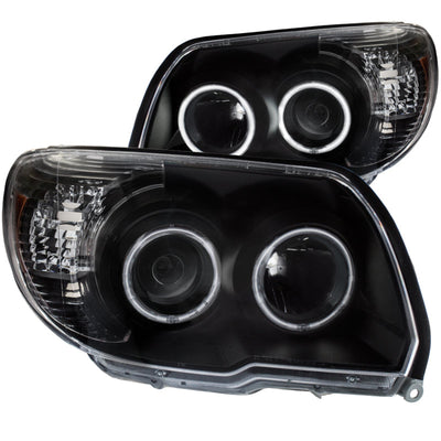 Anzo 2006-2009 Toyota 4Runner Projector Headlights w/ Halo Black